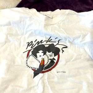 Pink’s Vintage T! Single stitch and I’m excellent condition